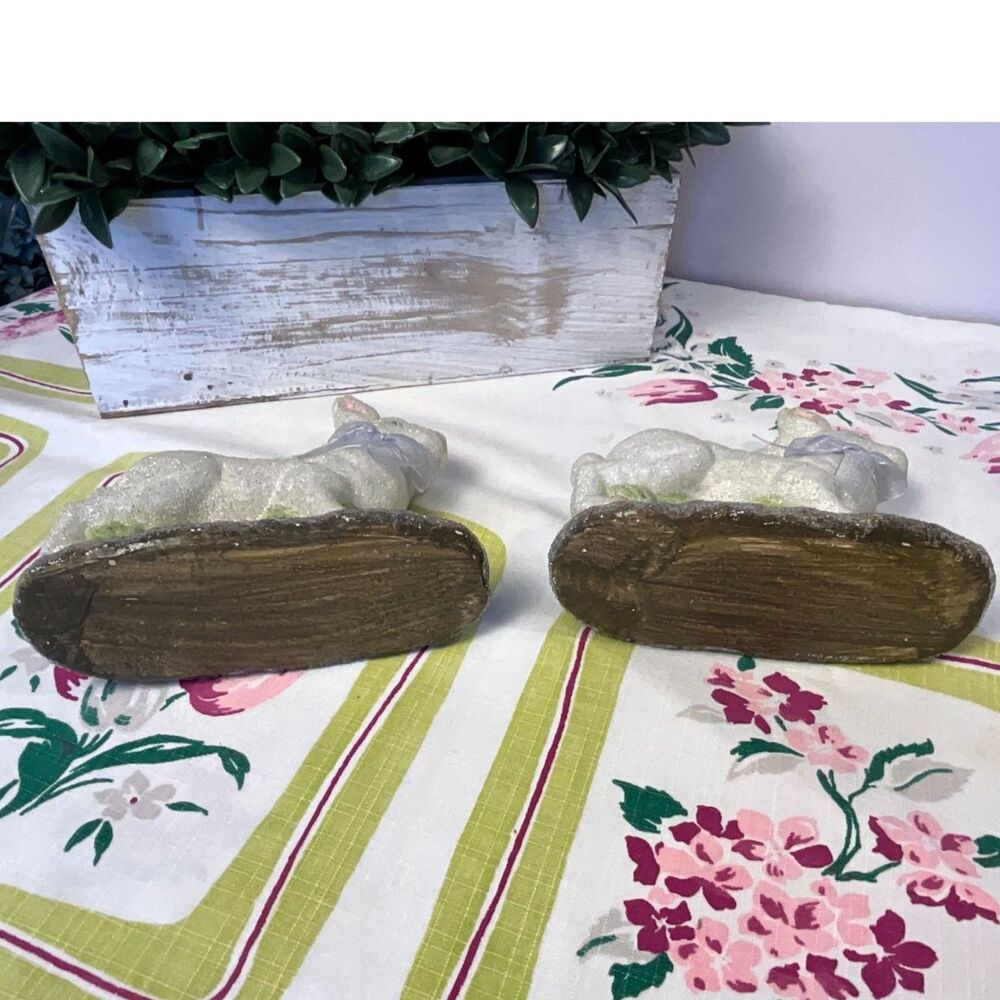 Midwest Cannon Falls Sugared Easter Bunny Rabbits set of 2 - Picture 7 of 7